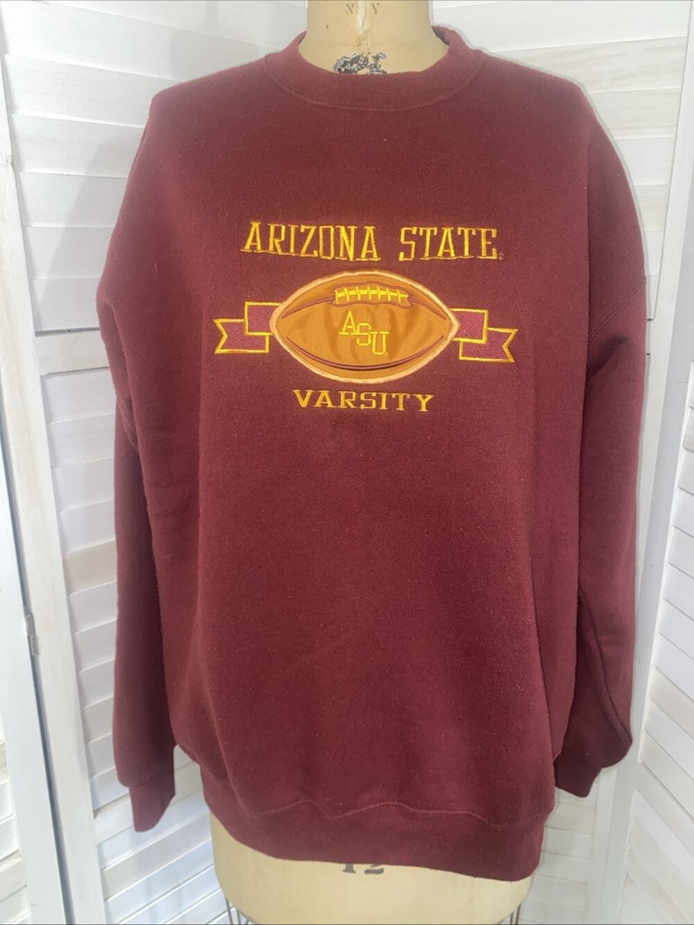 Vintage Arizona State University ASU Sweatshirt Size XL Sun Devils Crew Sport